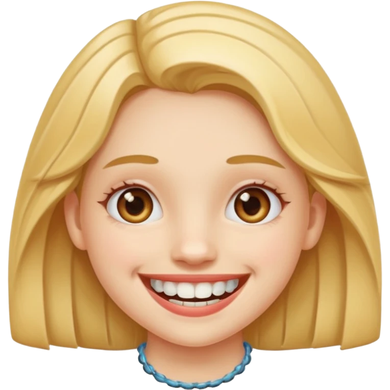 girl with braces on teeth emoji