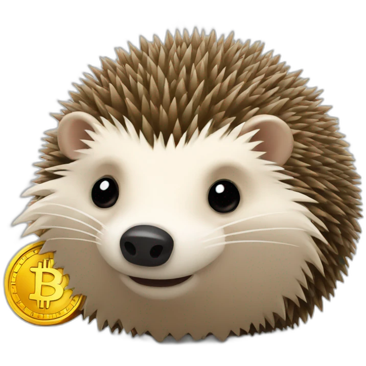 hedgehog sold bitcoin emoji
