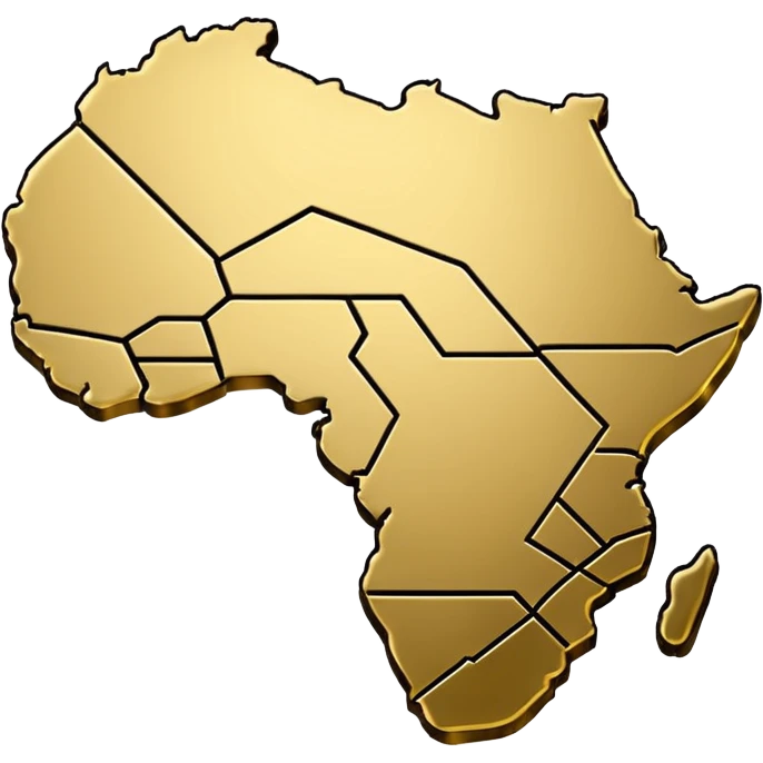 Weltkarte in Gold emoji