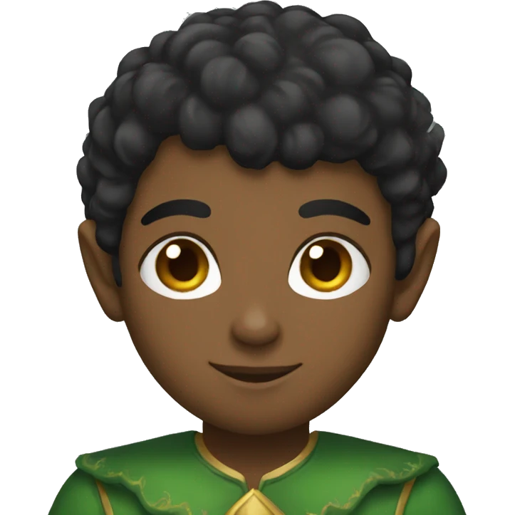 elf black and short hair emoji