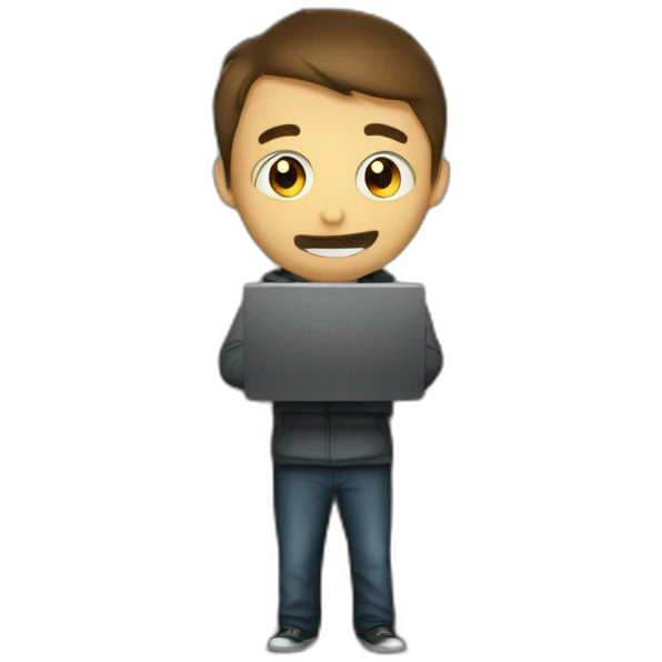 Hacker Man in basement emoji