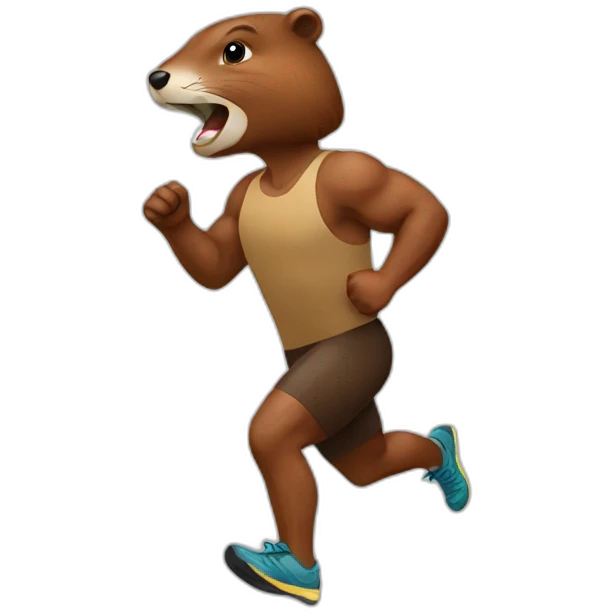 beaver runner emoji