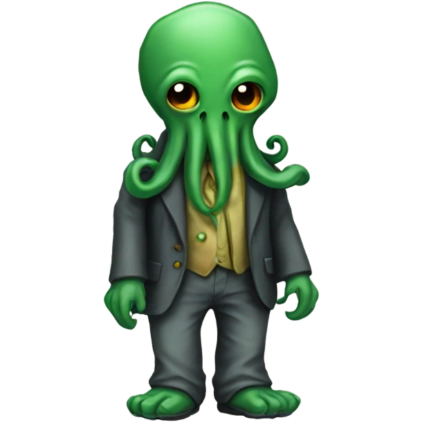 Cthulhu with pants emoji
