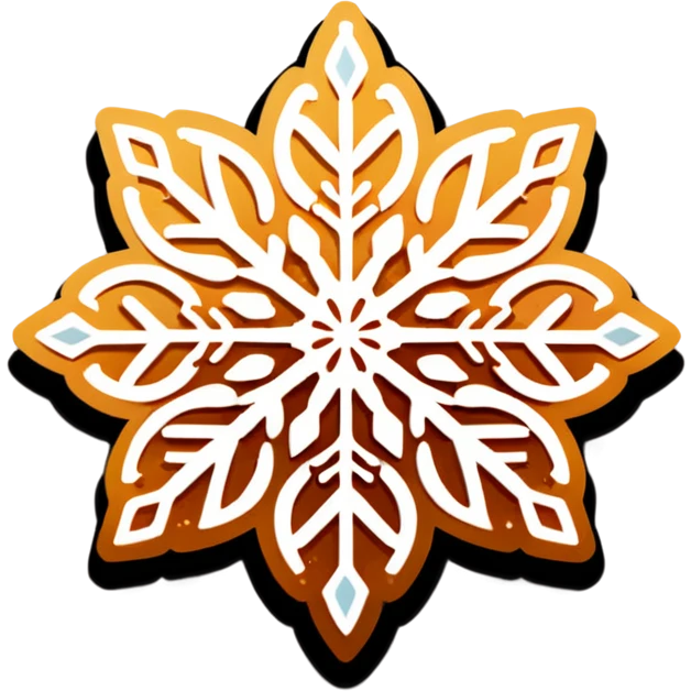 waffle with snowflake design beautiful finish emoji