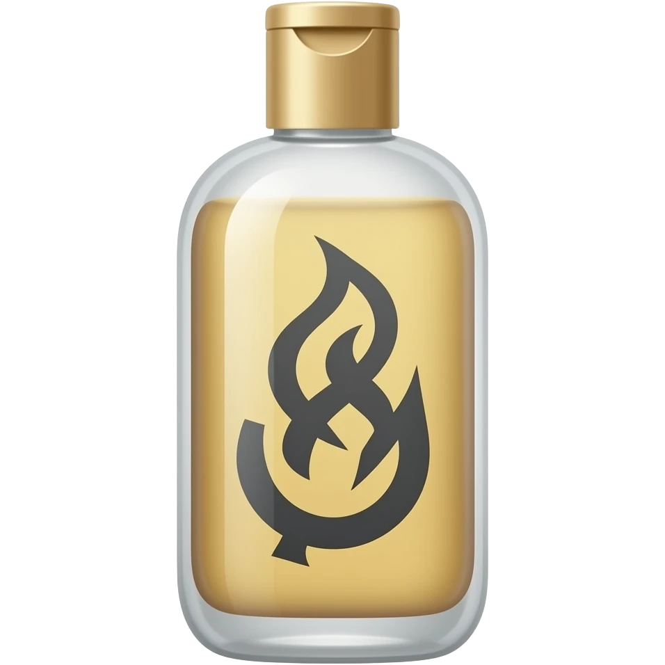 Shampoo with a hair logo on it emoji