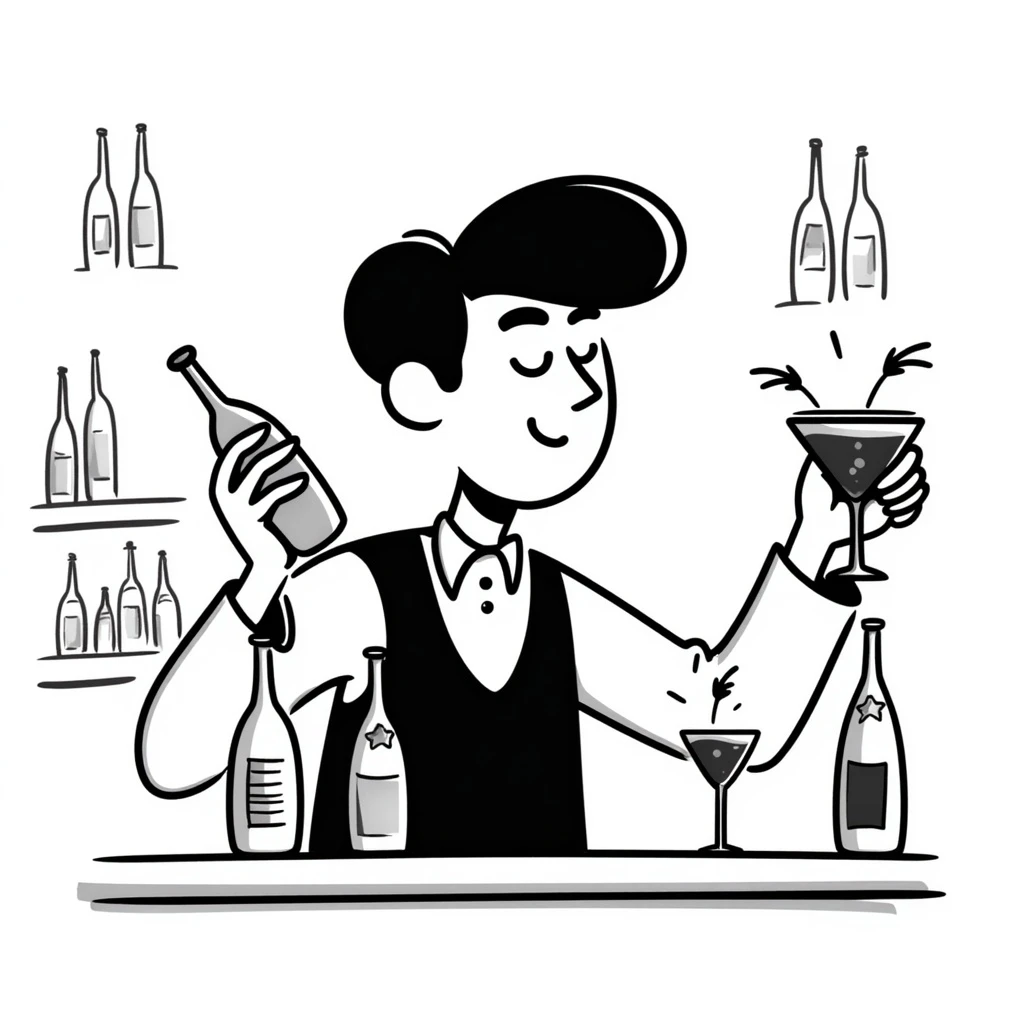 bartender mixing drinks emoji