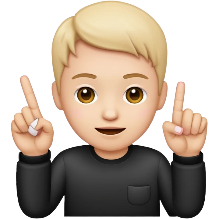 👉 make a emoji with that’s but have the middle finger an pinky also poke out but hide the thumb but keep the ring finger tucked in emoji