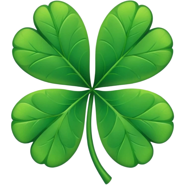 Lucky four leaf  emoji