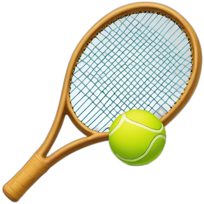 Tennis racket with tennis ball emoji