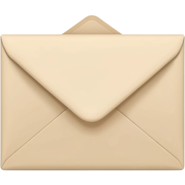 minimalist light beige envelope emoji