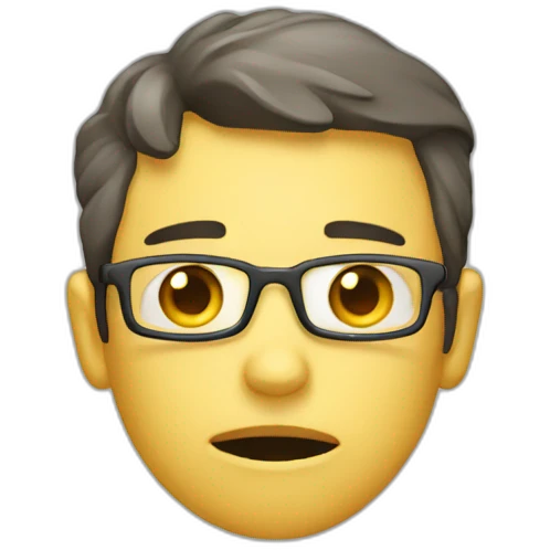 a programmer with exhausted face emoji