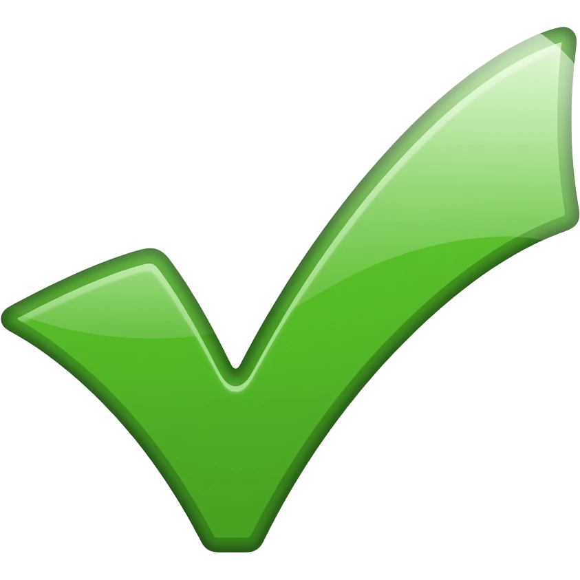 green checkmark emoji