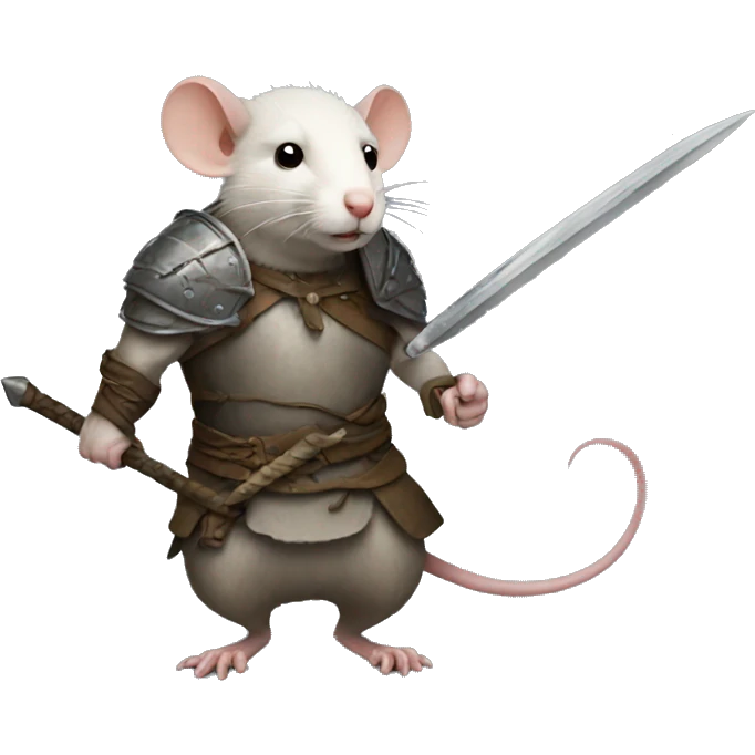 Warrior rat emoji