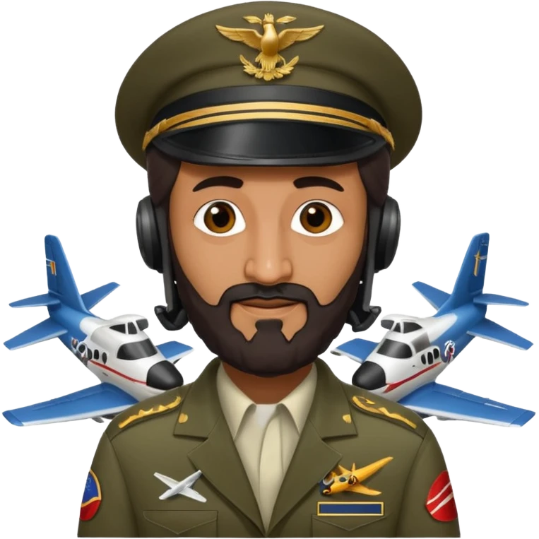 Osama bin Laden flying a plane emoji