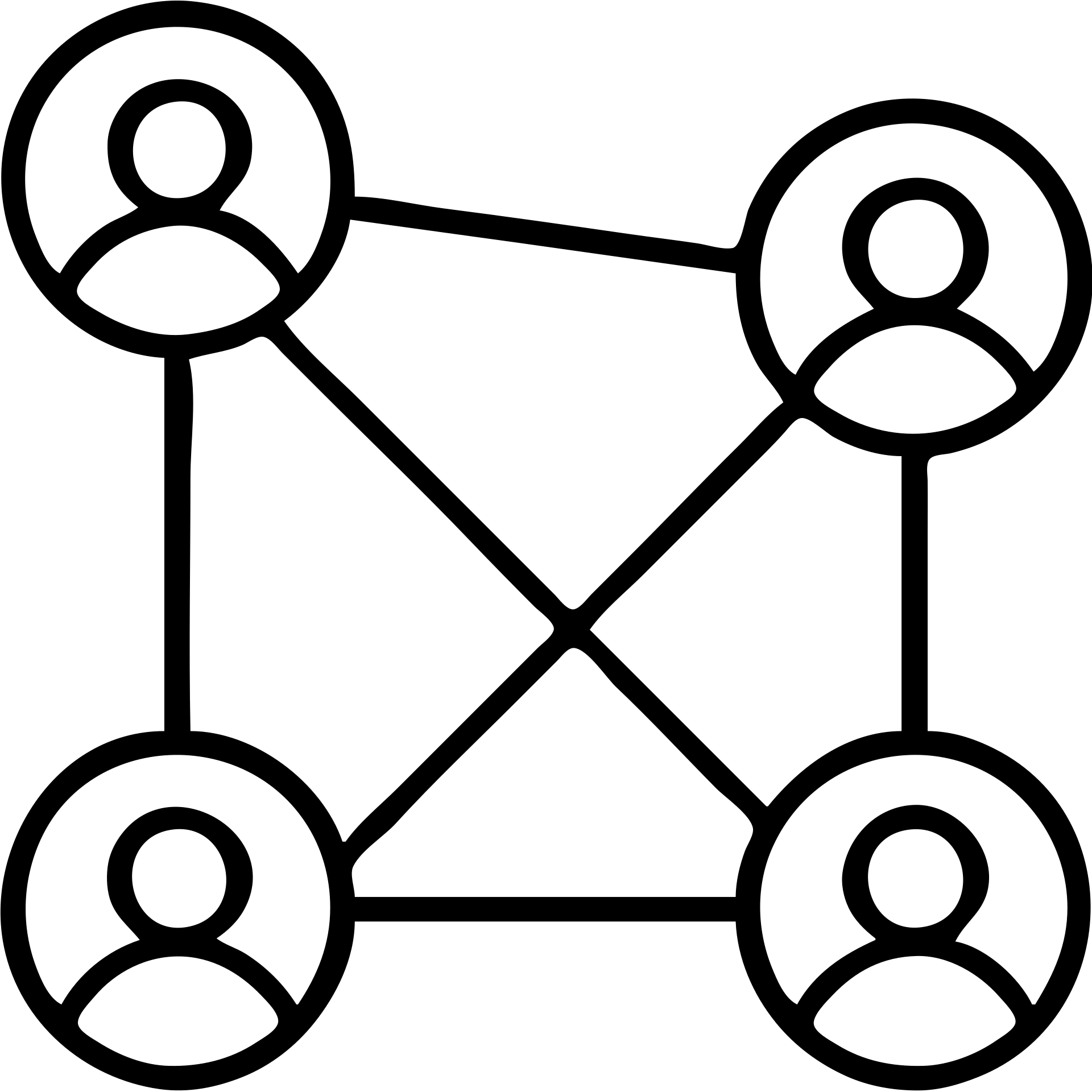 Outlined social media network icons connected with lines emoji