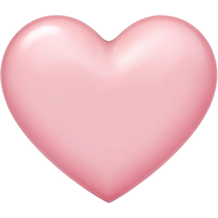 Light pink heart  emoji