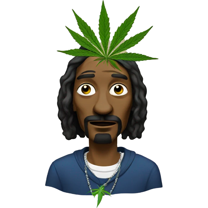 Snoop dog with weed emoji