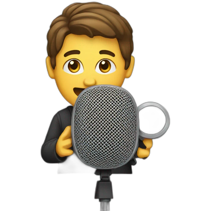 speaker in a microphone  emoji