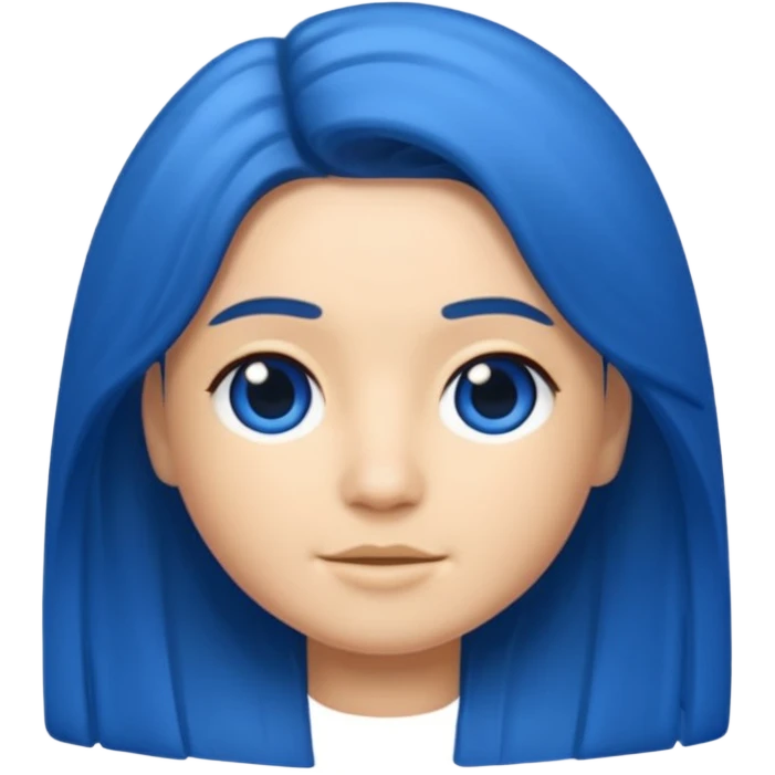 Memoji cabello azul emoji