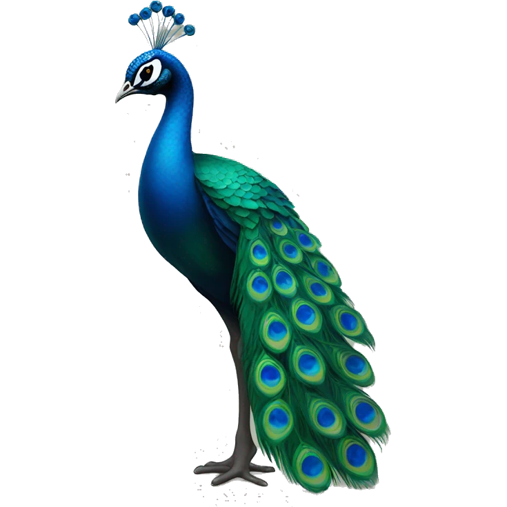 human shape peacock emoji