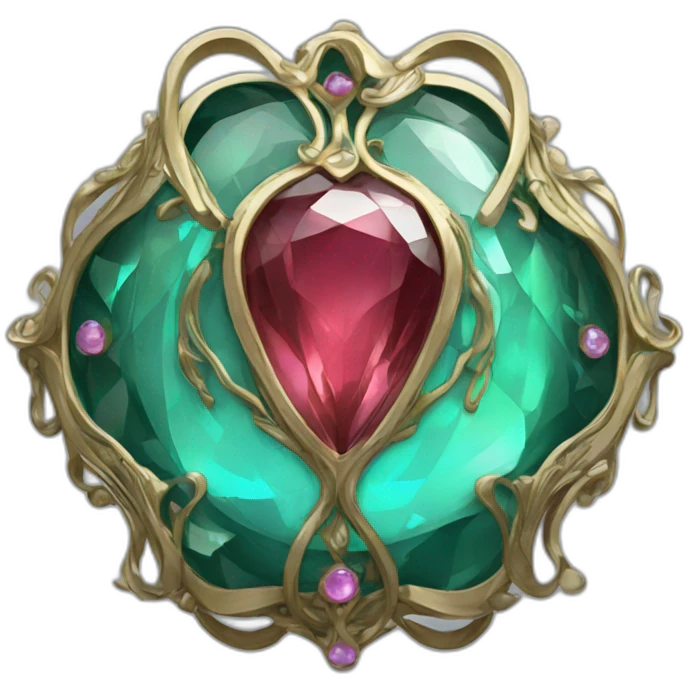 Art nouveau materia gem emoji