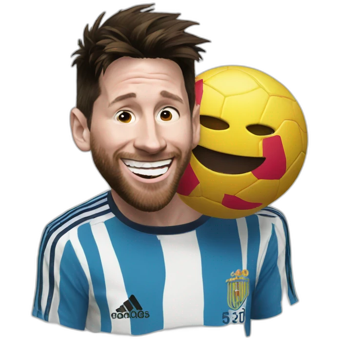messi laughing  emoji
