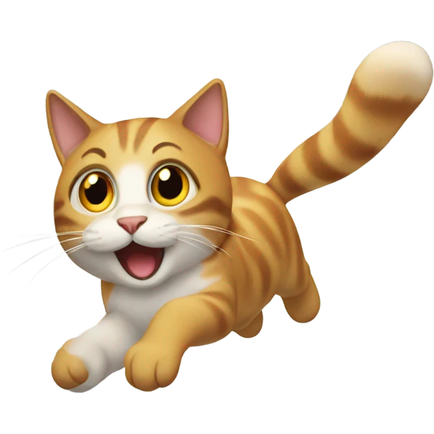 flying cat emoji