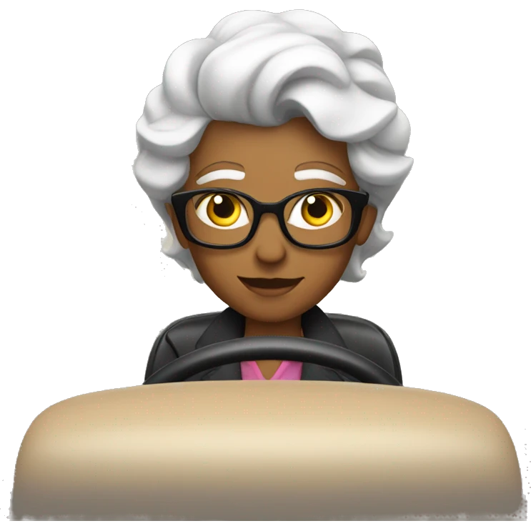 Moira driving emoji