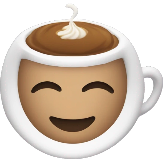 Capuchino in purple cup emoji