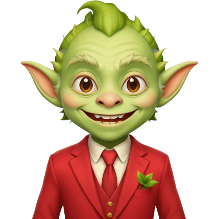 Goblin red suit  emoji