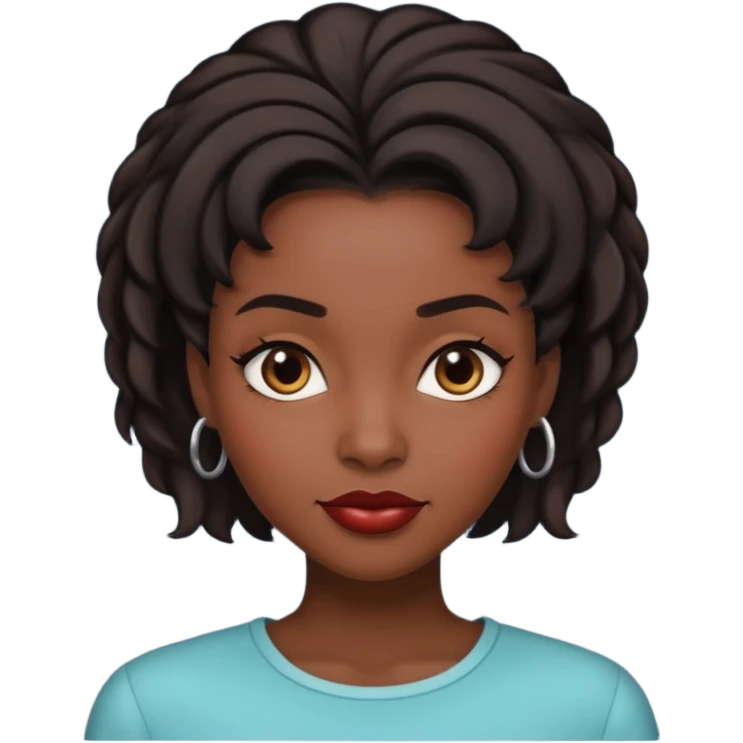 Black woman pretty hairstylist  emoji