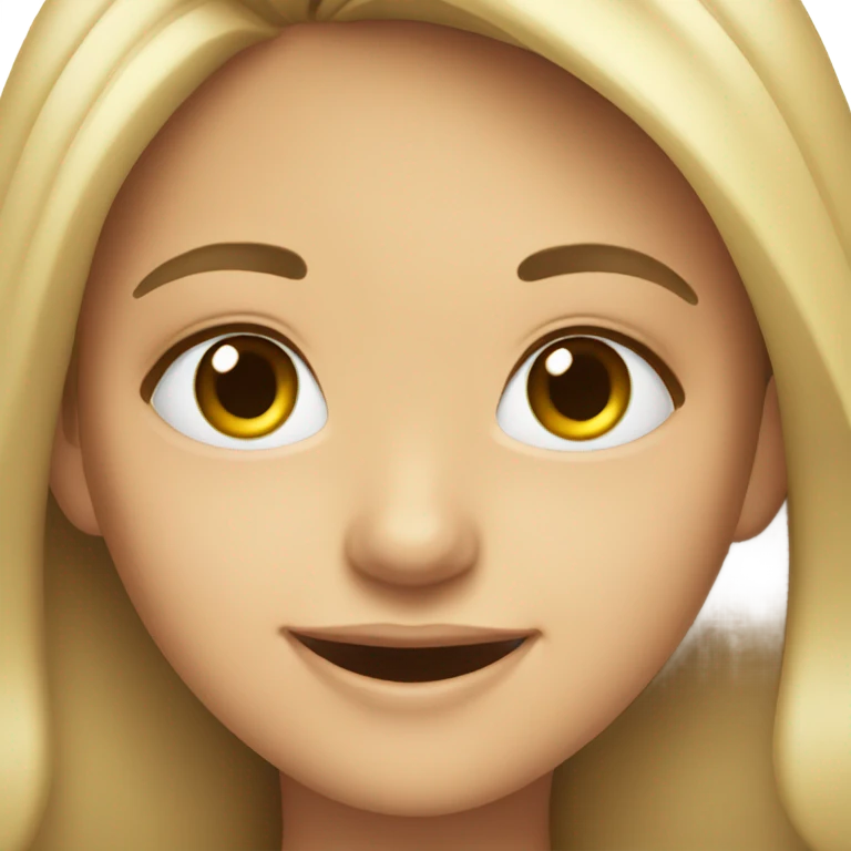 Cute girl smiling emoji
