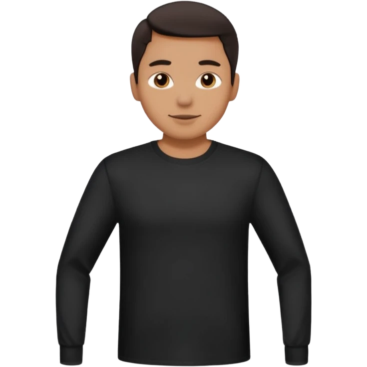 black long sleeve shirt emoji