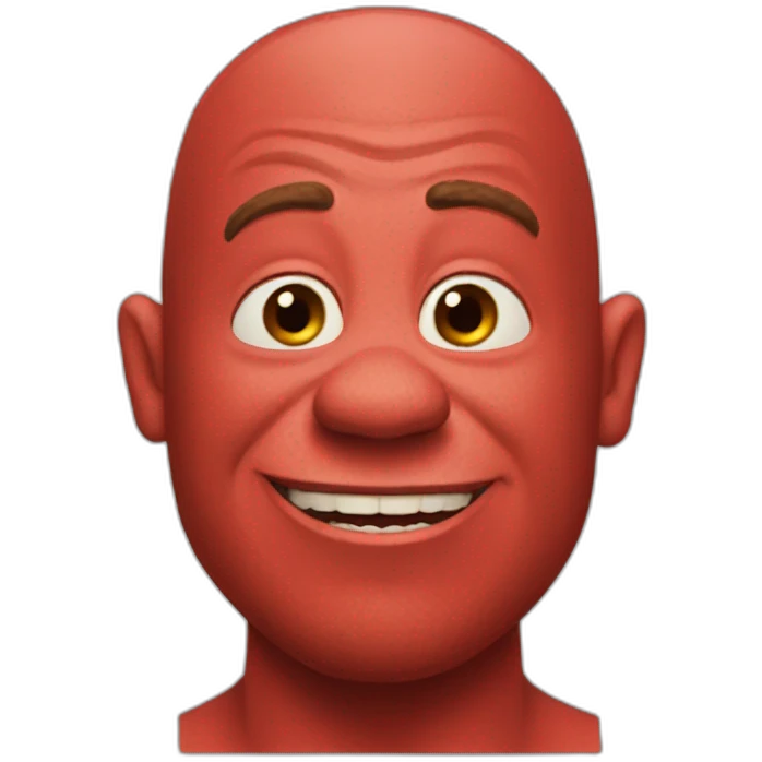 red-shrek emoji