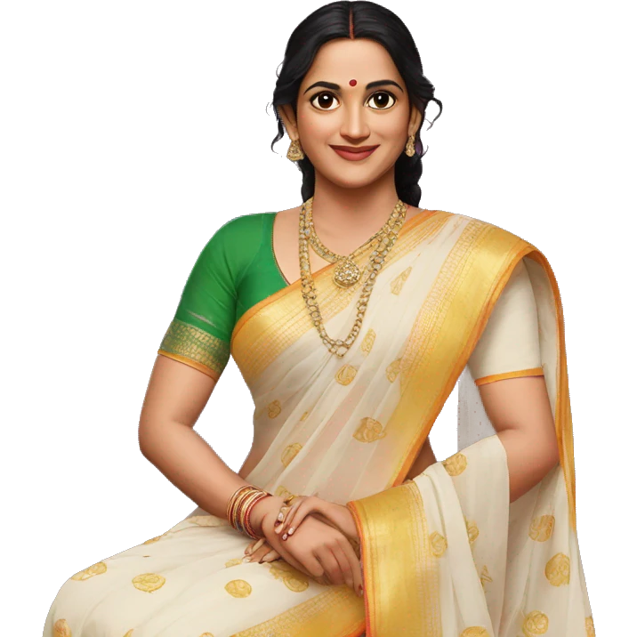 Dhoni in saree emoji
