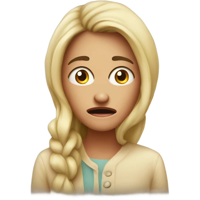 scared wife afraid of being cheated on emoji