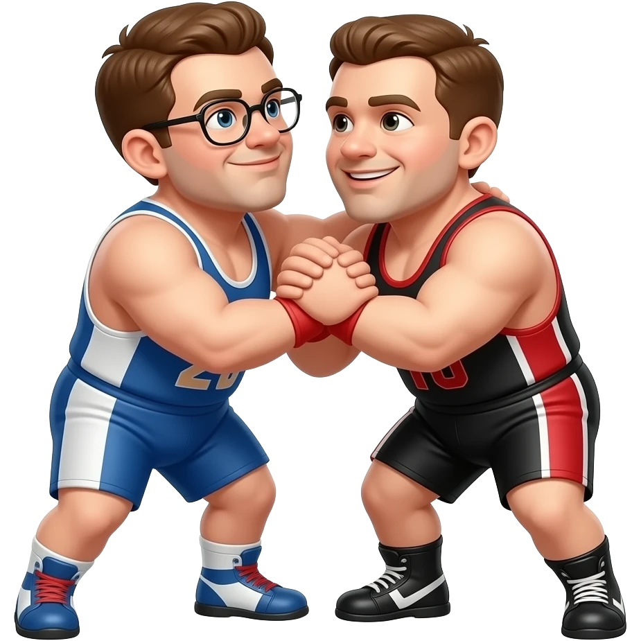 Midget wrestling emoji
