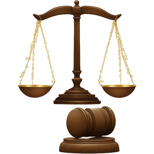 Glasses with gavel  emoji