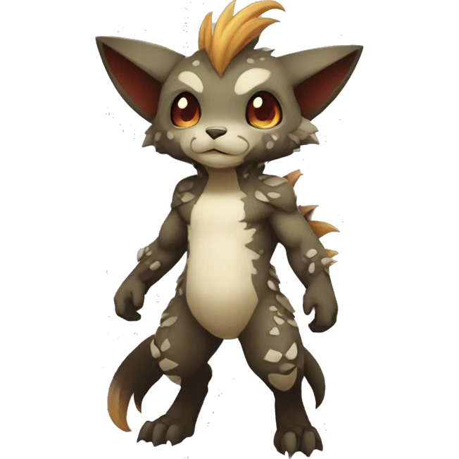 Anthro chibi kawaii Vernid-WickerBeast-Protogen-Primagen-Fakémon Full Body emoji