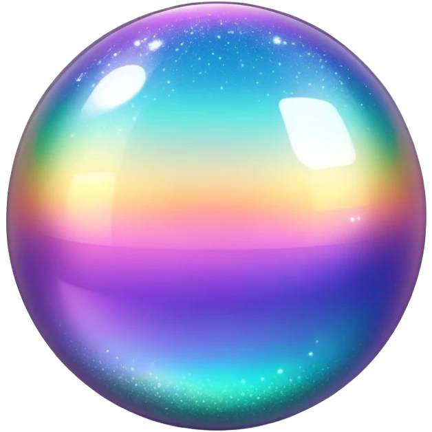 Iridescent big giant glistening glossy sparkly shiny glittery scenic thing emoji