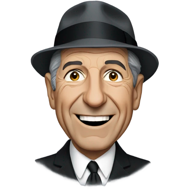 Leonard cohen smiling emoji