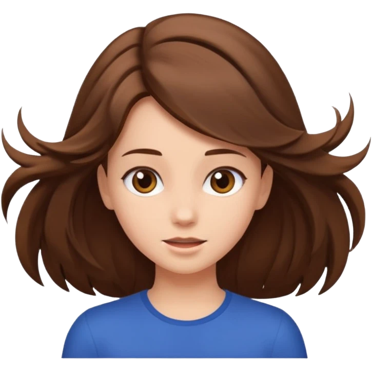 Girl flips hair  emoji