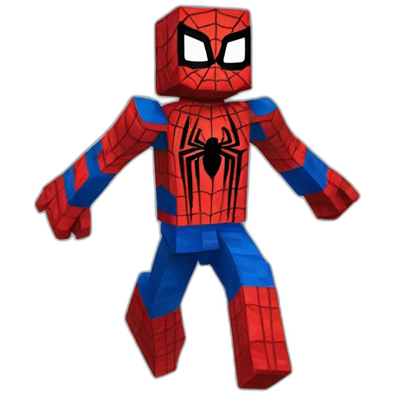 Minecraft Spider-Man emoji