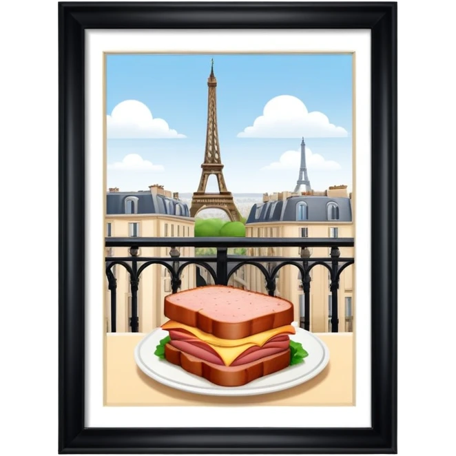  SPAM meat paris cafes landscape  emoji