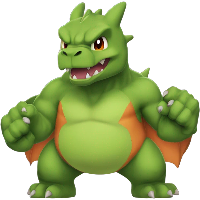 Charizard as the Hulk emoji