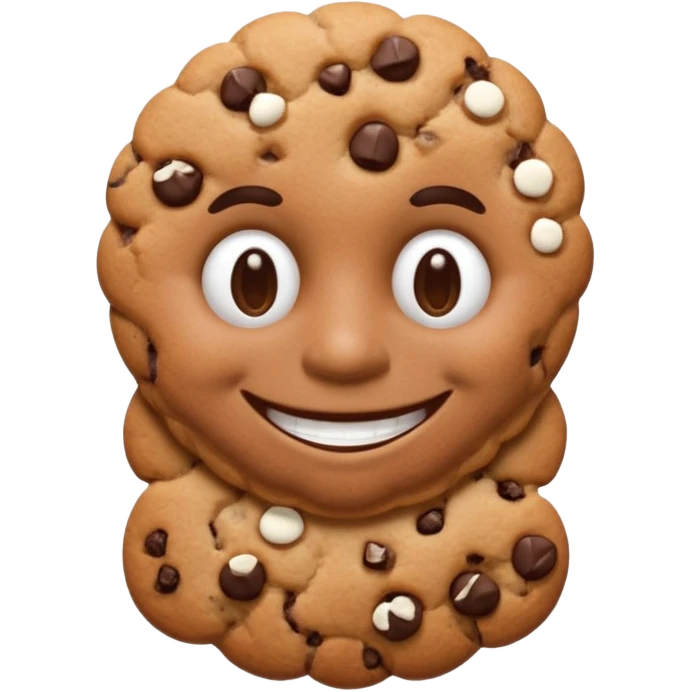 cookie man half body emoji