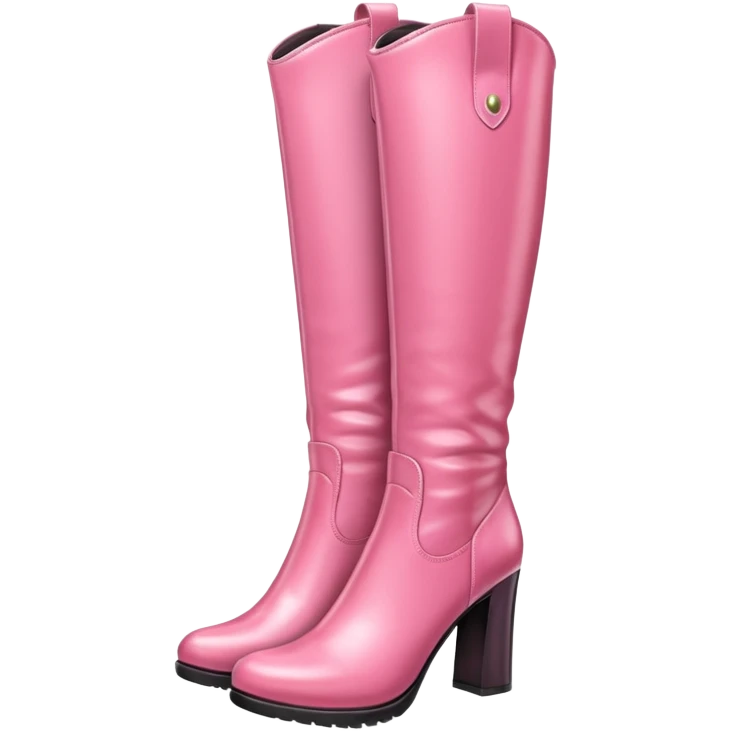 A pair of knee high pink boots emoji