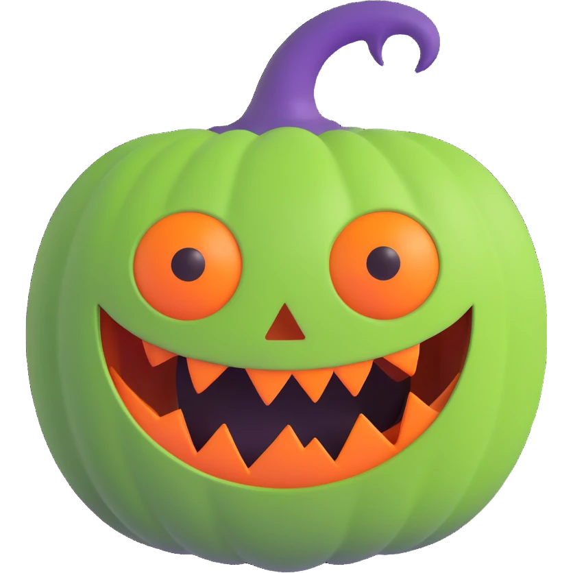 the Halloween monster ball emoji