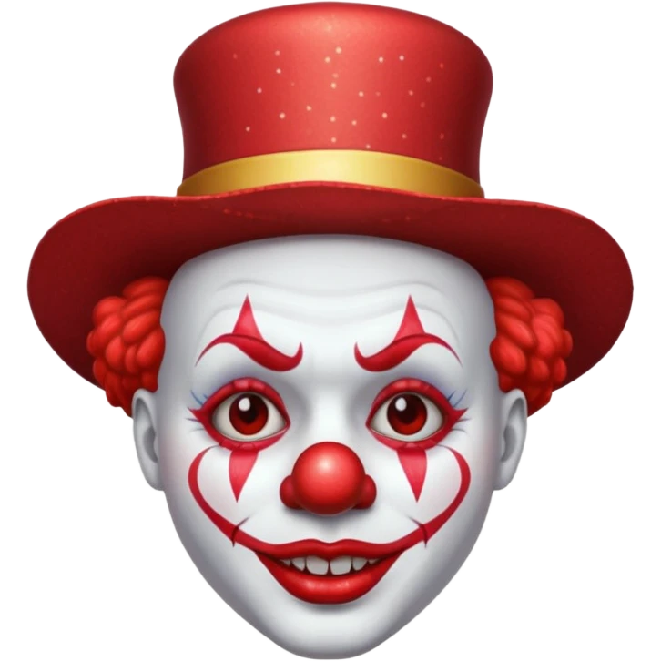red glitter clown retarded emoji
