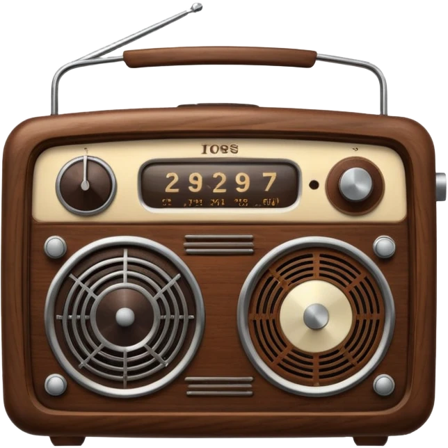 Old radio emoji